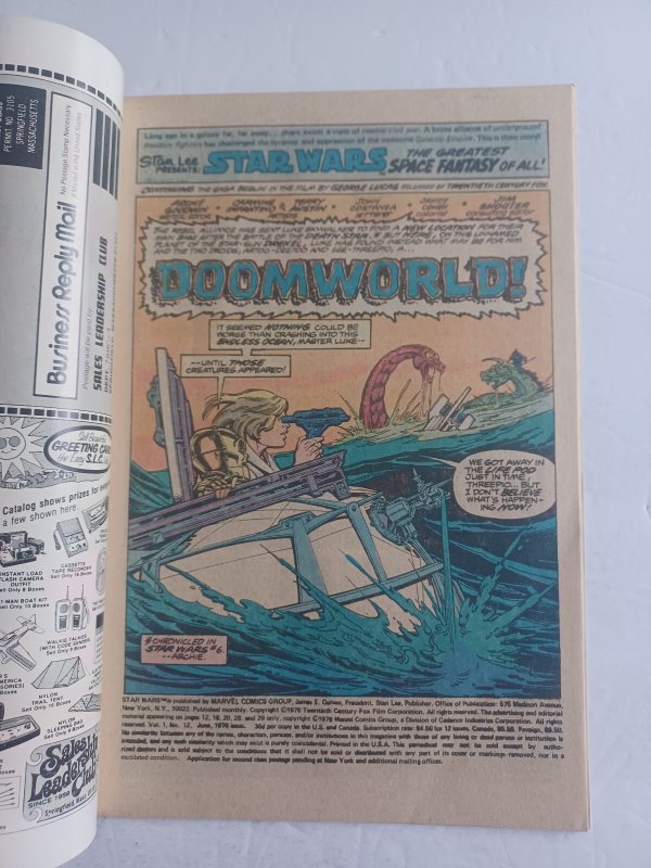 Star Wars #12 newsstand - 1st Print - Luke Skywalker - Marvel - 1978 - VF/NM