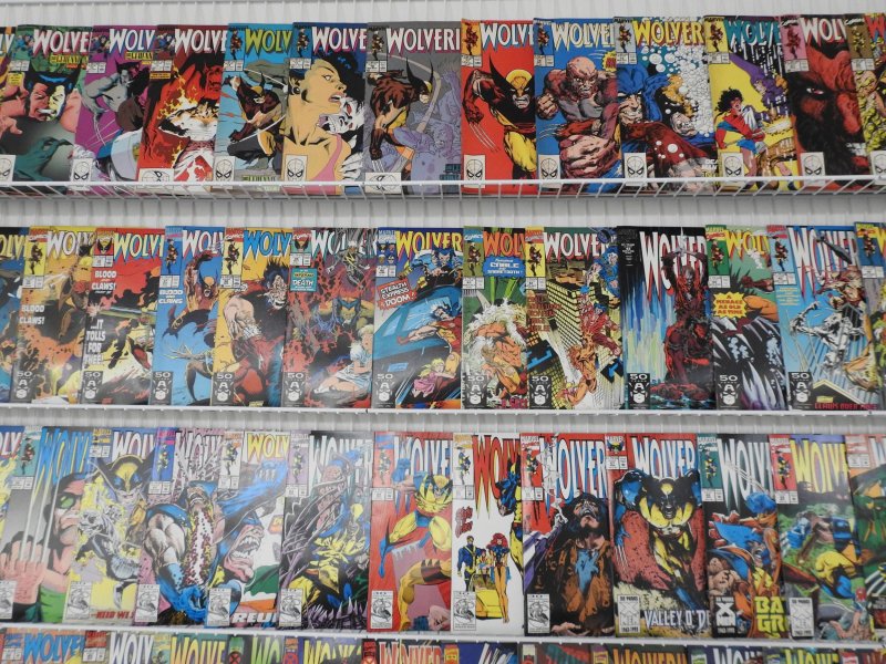 Huge Lot of 180+ Comics W/ All Wolverine! Avg. FN- Condition!