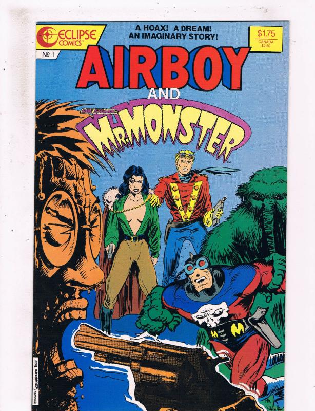 Airboy And Mr Monster #1 NM Eclipse Comics Comic Book 1987 DE25