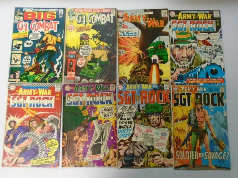 Silver Age of DC War Comics Lot, 34 Different, Average 4.0