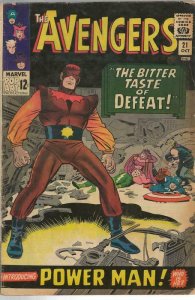 Avengers #21 ORIGINAL Vintage 1965 Marvel Comics Power Man