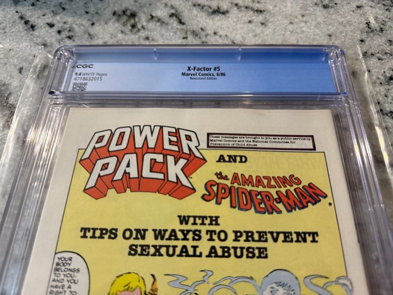 X-Factor # 5 CGC Graded 9.4 Marvel Comic Book Newsstand 1st Apocalypse JH32