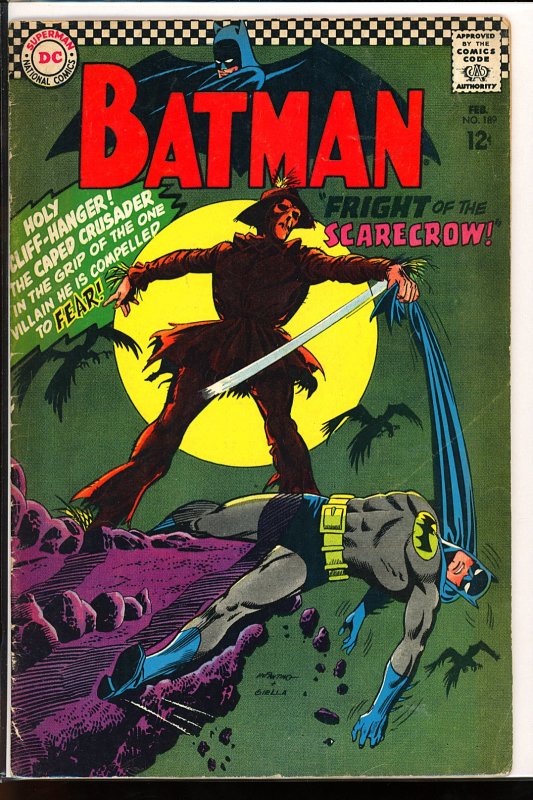 Batman #189 (1966) First Silver Age appearance of Scarecrow