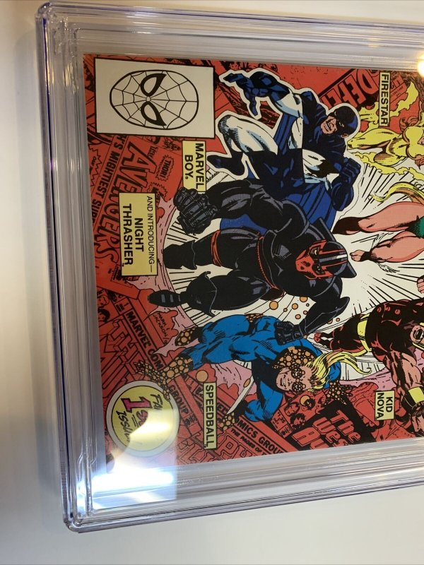 New Warriors (1990) # 1 (CGC 9.8 WP SS) Signed & Sketch Mark Bagley