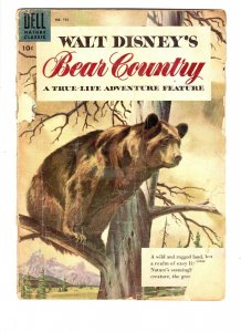 Four Color #758 Disney's Bear Country VINTAGE 1957 Dell Comics