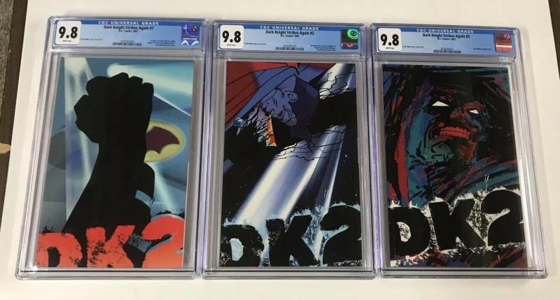 Batman Dark Knight Strikes Again 1 2 3 Cgc 9.8 + Free 1-3 Nm Set!