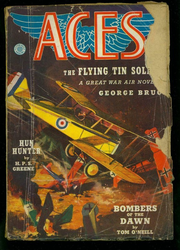 Aces Pulp Winter 1939- WWI aviation stories- George Bruce- FAIR