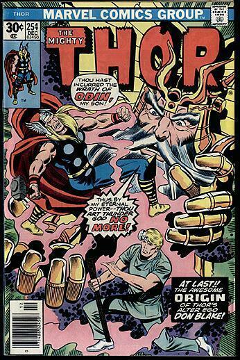 THOR 254  F-VF  Origin reprint THOR 159  JACK KIRBY