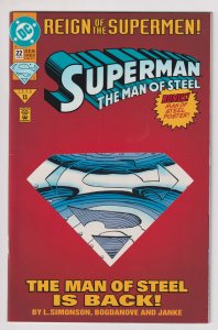 DC Comics! Superman Man of Steel! Issue #22!