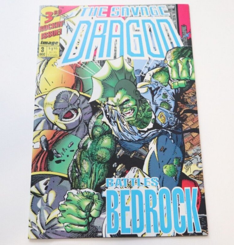 The Savage Dragon Battles Bedrock #3 Image Comics 1992