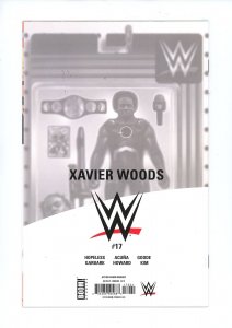 WWE #17 - XAVIER WOODS ACTION FIGURE VARIANT (2018)  BOOM! STUDIOS COMICS 