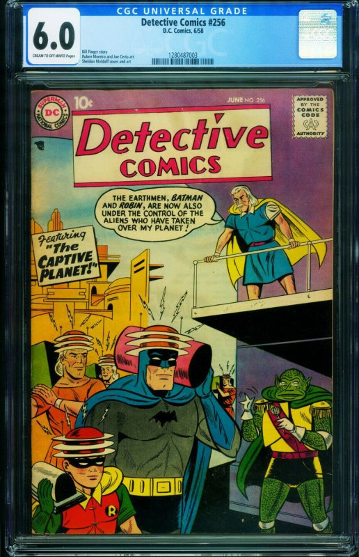 DETECTIVE #256 1958-DC-CGC 6.0-BATMAN-MARTIAN MANHUNTER 1280487003