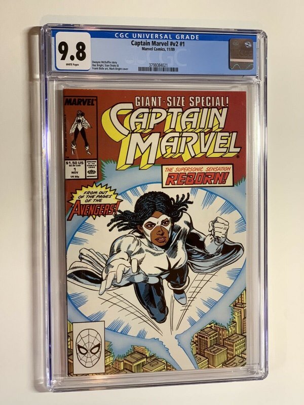 Captain Marvel 1 cgc 9.8 Volume 2 v vol 1st appearance as capt. marvel 