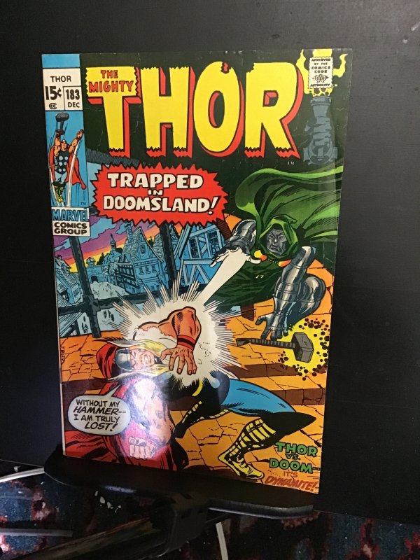 Thor #183 (1970) Dr. Doom! Mid high grade key! FN+ Wow!