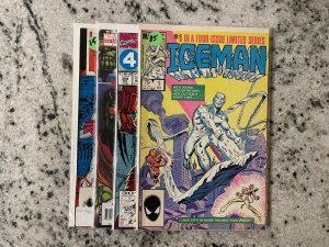 4 Marvel Comics Iceman 1 Fantastic Four 359 Secret Invasion 1 XMen 12 NM 50 J801 