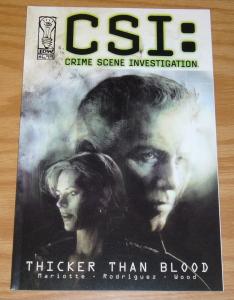 CSI: Thicker Than Blood #1 VF/NM ashley wood cover - prestige format - signed