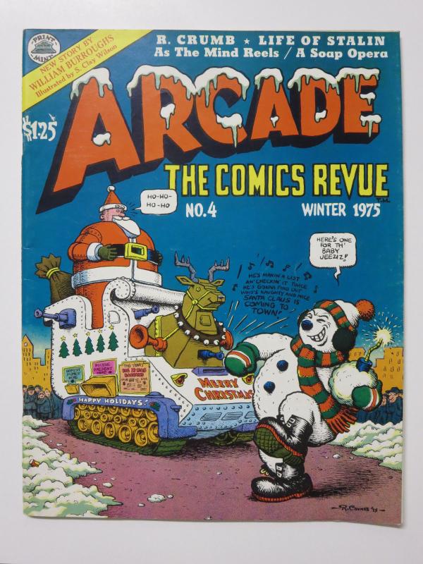 Arcade the Comics Revue #4 Winter 1975 Frosty the Snowman by R. Crumb Burroughs