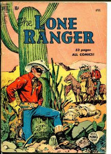 Lone Ranger #22 1950-Dell-Tonto Silver-early red shirt issue-G