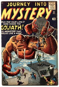 JOURNEY INTO MYSTERY #63-1961-MARVEL-KIRBY-DITKO-HORROR ART-MONSTERS-VG/FN 