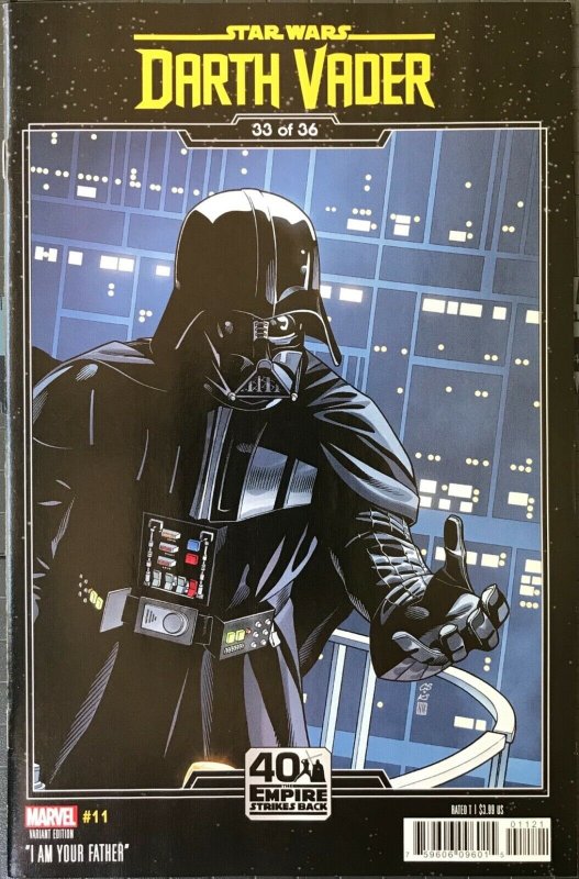 STAR WARS DARTH VADER Comic # 11 ESB 40th I Am Your Father Variant Cover Marvel