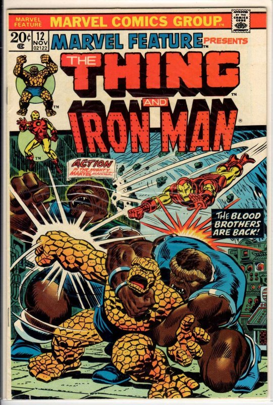 Marvel Feature #12 THING AND IRON MAN (1973) 8.0 VF