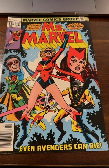 Ms. Marvel #18 (1978)1st raven Darkholm -Upper mid grade