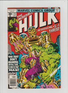 The Incredible Hulk #213 (1977) FN