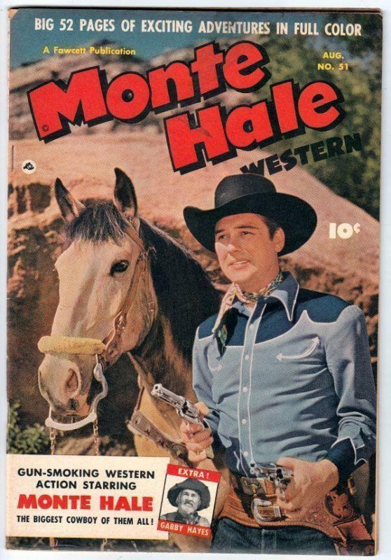 Monte Hale Western 51  strict  VG/FN 5.0   Affordable-Grade 1950  ~Gabby Hayes~