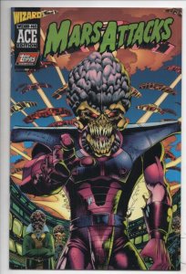 MARS ATTACKS #11 / Wizard Ace #65, NM-, Topps, 1996, Aliens, Ray guns, Death to