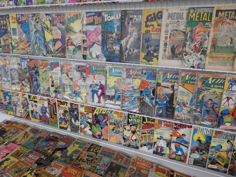 Huge 140+ Silver/Bronze Comics Low Grade Lot!! W/ Action Comics, Iron Man + MORE