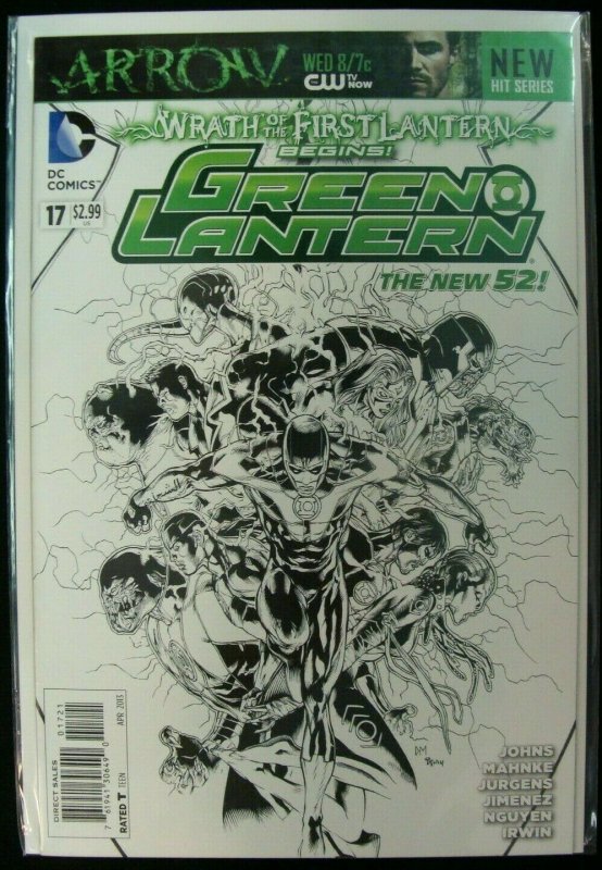 DC Green Lantern #17 Doug Mahnke 1:25 Variant B&W Sketch Cover 