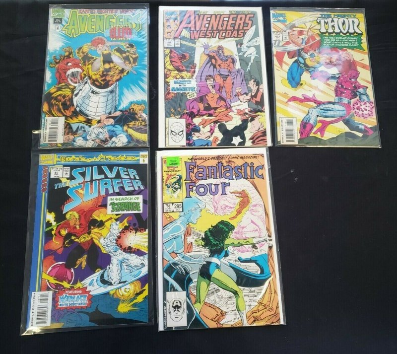 MISC MARVEL 5PC (VF) COPPER AGE, AVENGERS, AVENGERS WEST COAST, THOR 1986-95