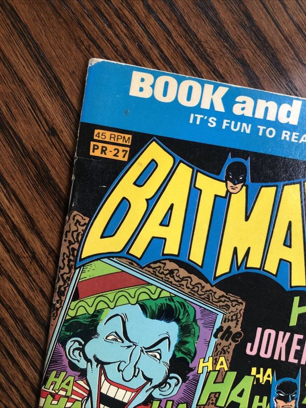 Batman Stacked Cards Book and Record Set Power Records 1975