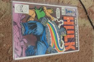 Incredible Hulk comic # 355 1989, Marvel glorian mr fixit grey hulk vegas