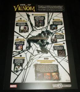 Venomized #1 30th Anniversary Web of Venom Fold Out Promo Poster Board - New!