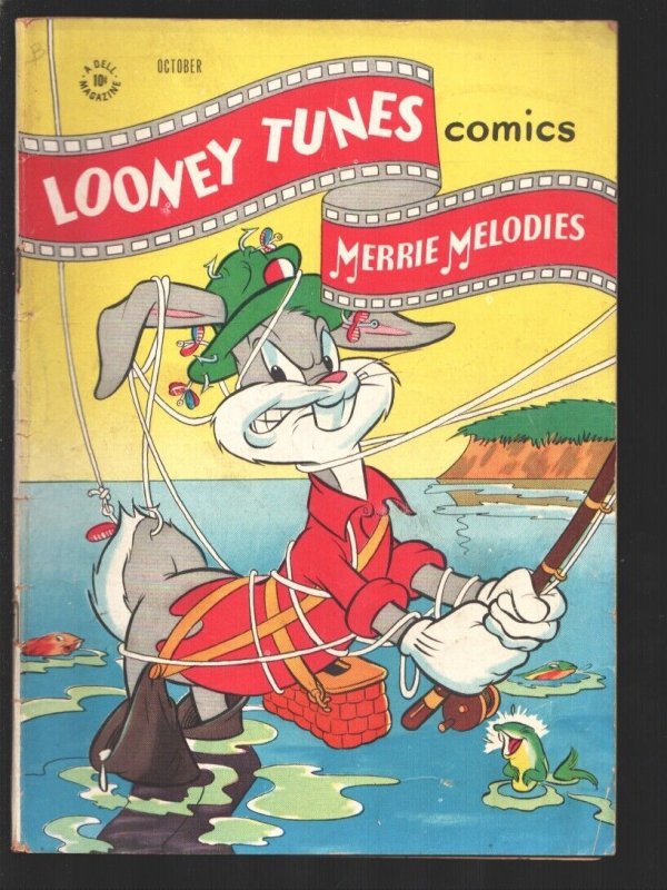 Looney Tunes Merrie Melodies #60 1946-Dell-Fishing-cover art-Bugs Bunny-Porky...