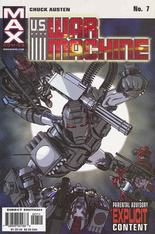 U.S. War Machine #7 VF/NM; Marvel | we combine shipping 