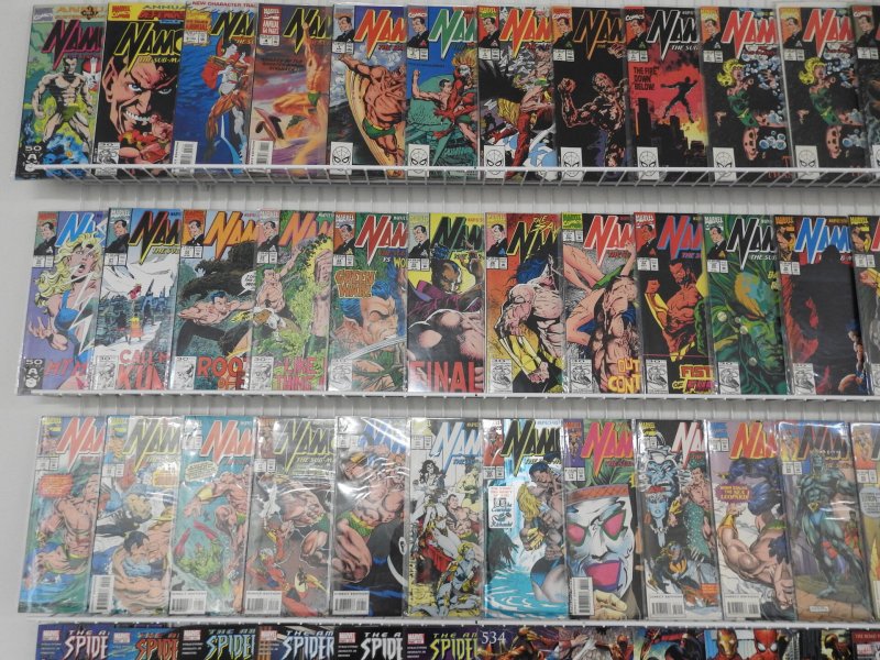Huge Lot 180+ Comics W/ Sub-Mariner, Spider-Man, X-Force+ Avg VF- Condition!