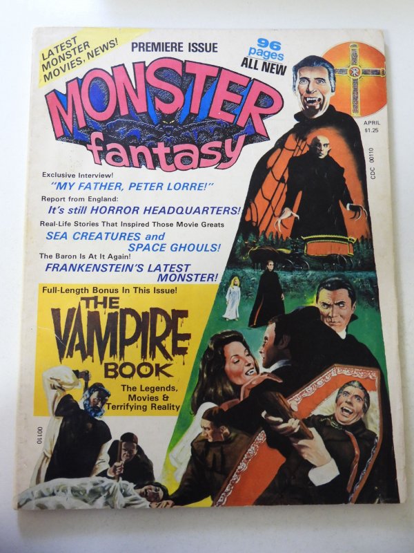 Monster Fantasy #1 VG Condition 3/4 spine split