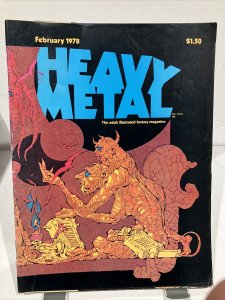 Heavy Metal Adult Illustrated Fantasy Magazine Vol 1 #11 Feb 1978 Moebius Corben