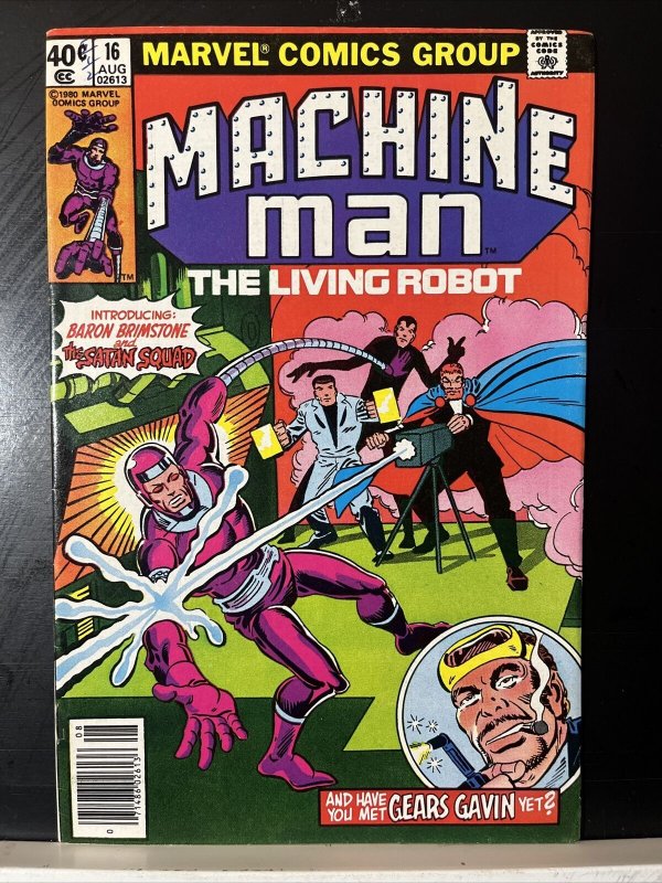 Machine Man #16 (1980 Marvel) 1st App of Baron Brimstone & Satan Squad 71486026136