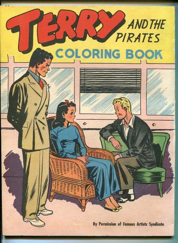 TERRY AND THE PIRATES #398 1946-SAALFIELD-COLORING BOOK-MILT CANIFF-fn-