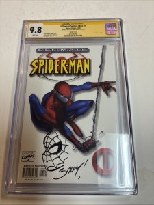Ultimate Spider-man (2000) # 1 (CGC 9.8 SS) Signed Mark Barley * Variant