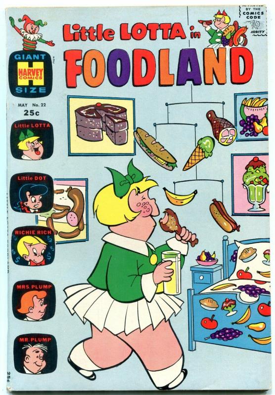 LITTLE LOTTA IN FOODLAND #22 1970-HARVEY COMICS GIANT FN-