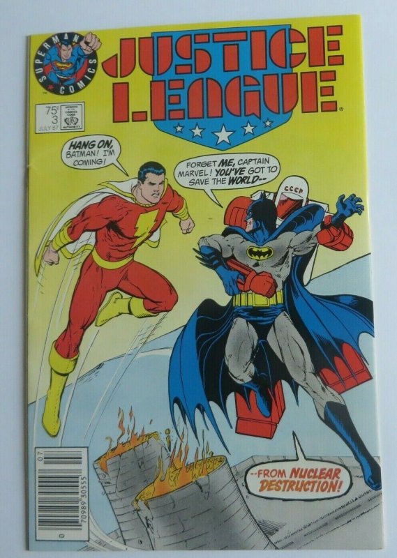 Justice League #3 VF Key Issue Rare Test Cover Variant DC Comics 1987 Batman