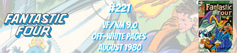 Fantastic Four 221 VF/NM 9.0 Marvel 1980