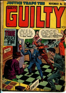 Justice Traps The Guilty #32 1951-murder-violence-pre-code crime-G/VG