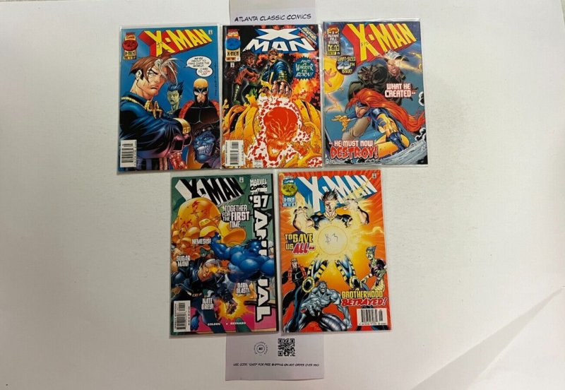 5 X-Man Marvel Comics Books #17 25 27 28 Annual #1 94 JW11