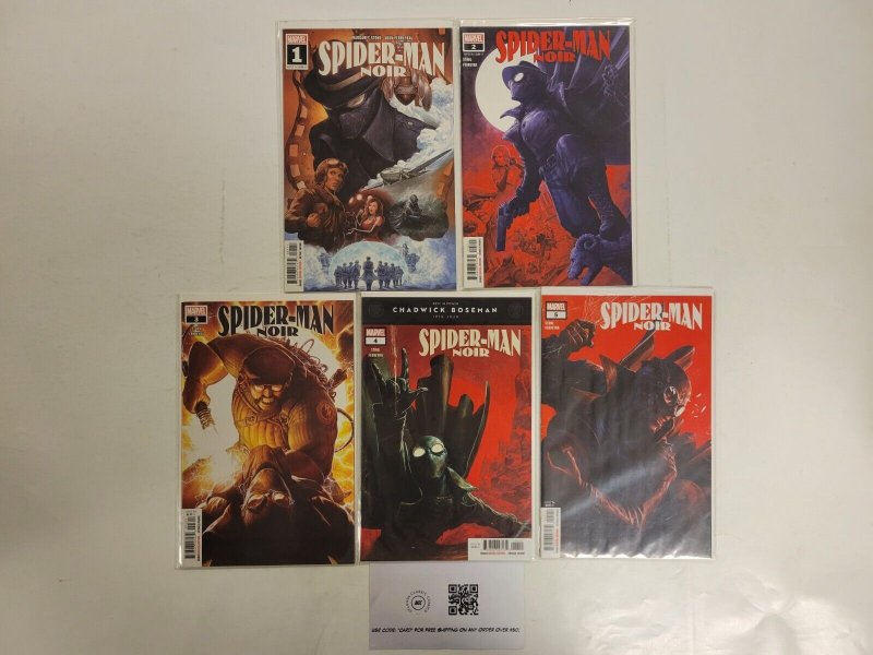 5 Spider-Man Noir Marvel Comic Books #1 2 3 4 5 42 TJ43