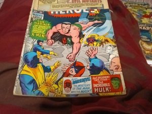 Marvel Super-Heroes #25 Bronze Age 1970 Comics Uncanny X-Men Appearance Magneto